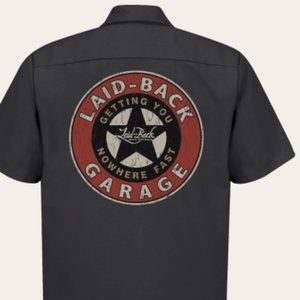Red Kap Mechanic Garage Work Car Show Shirt Size Large